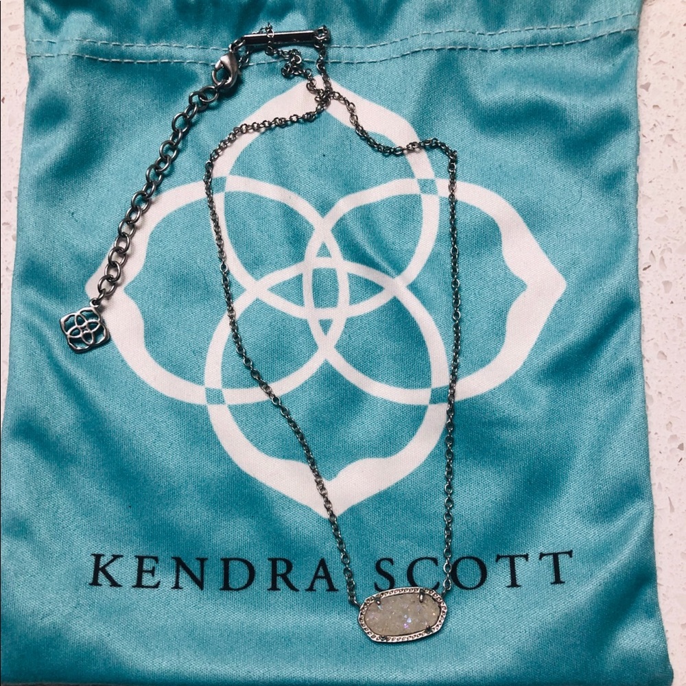 Kendra Scott iridescent druzy necklace